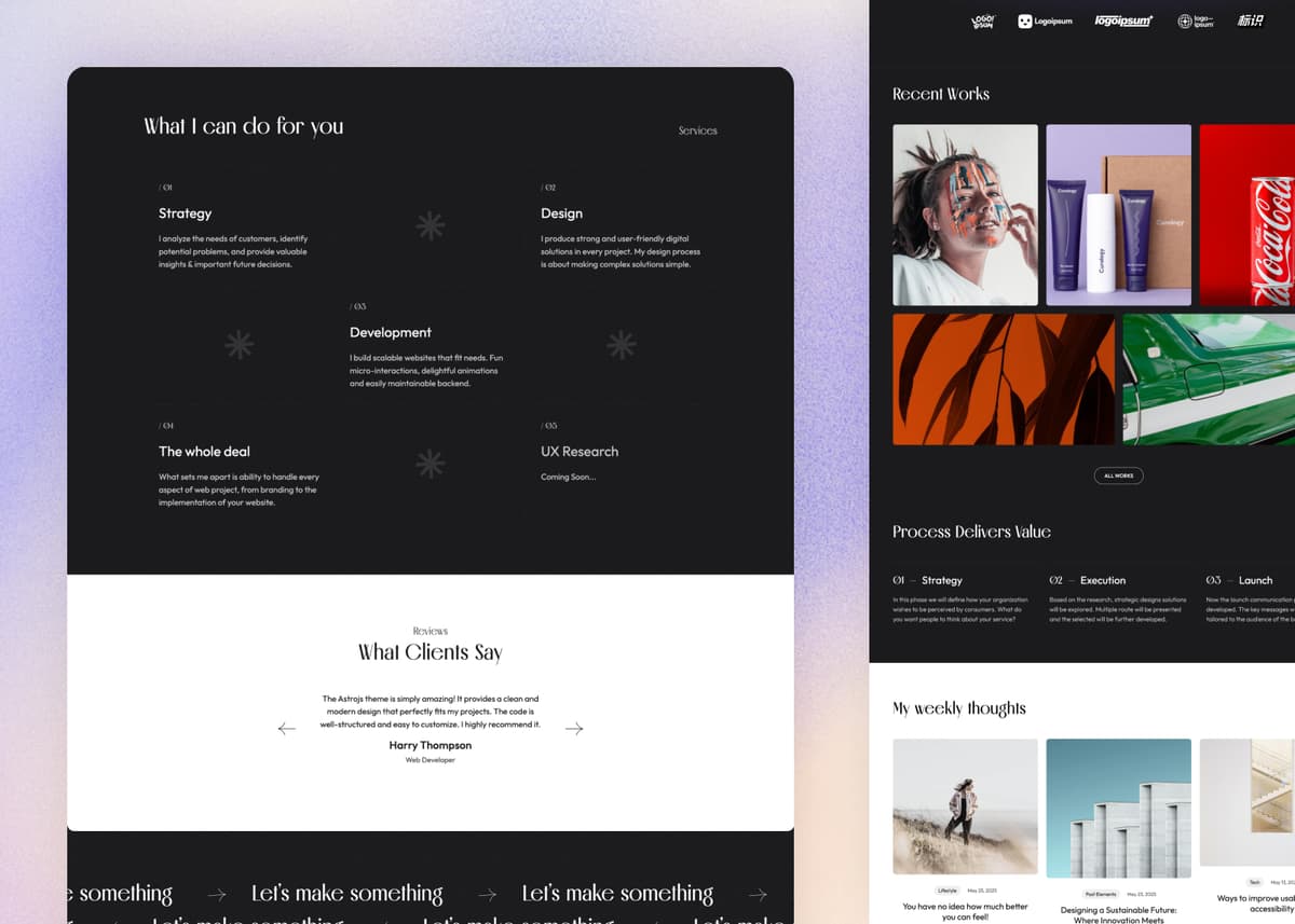 Aver - Astro Portfolio and Blog Theme