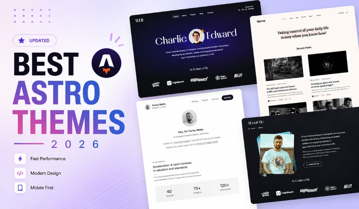 Best Astro Themes for 2026: Top Picks for Developers