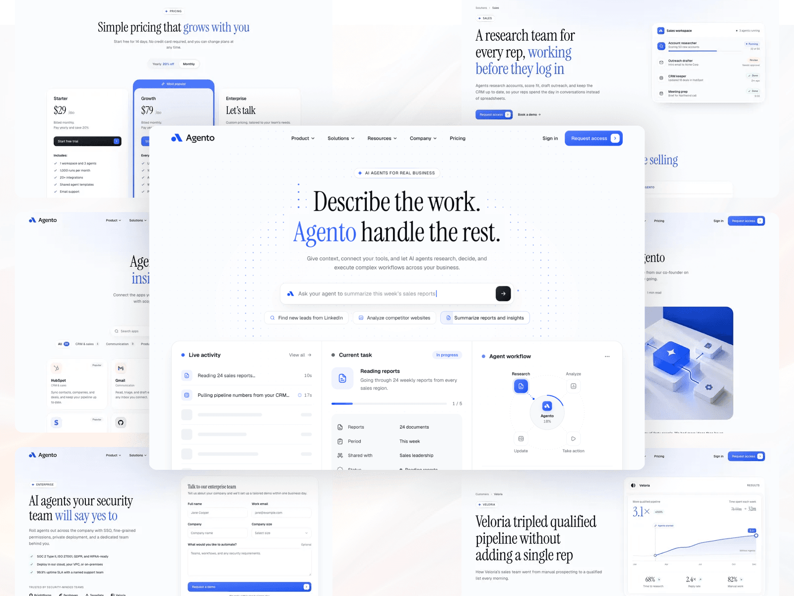 Agento - AI Agents & SaaS Theme for Astro