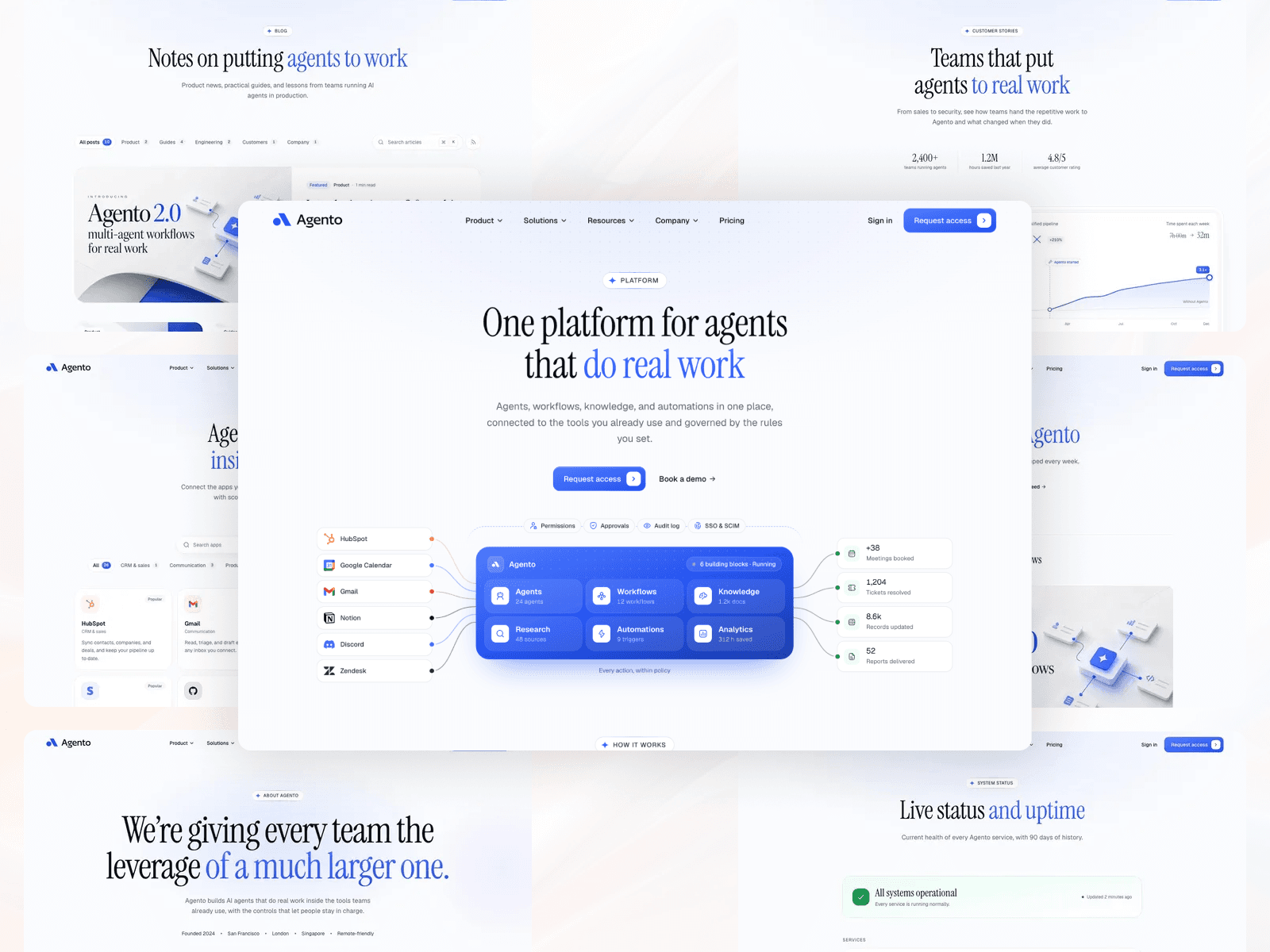 Agento - AI Agents & SaaS Theme for Astro