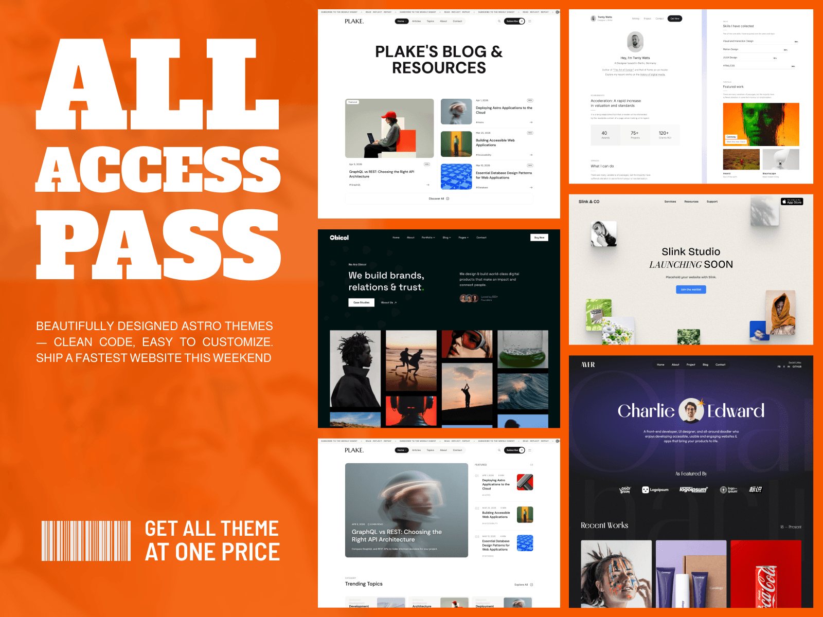 All Access Pass — every Platoltheme theme, one price