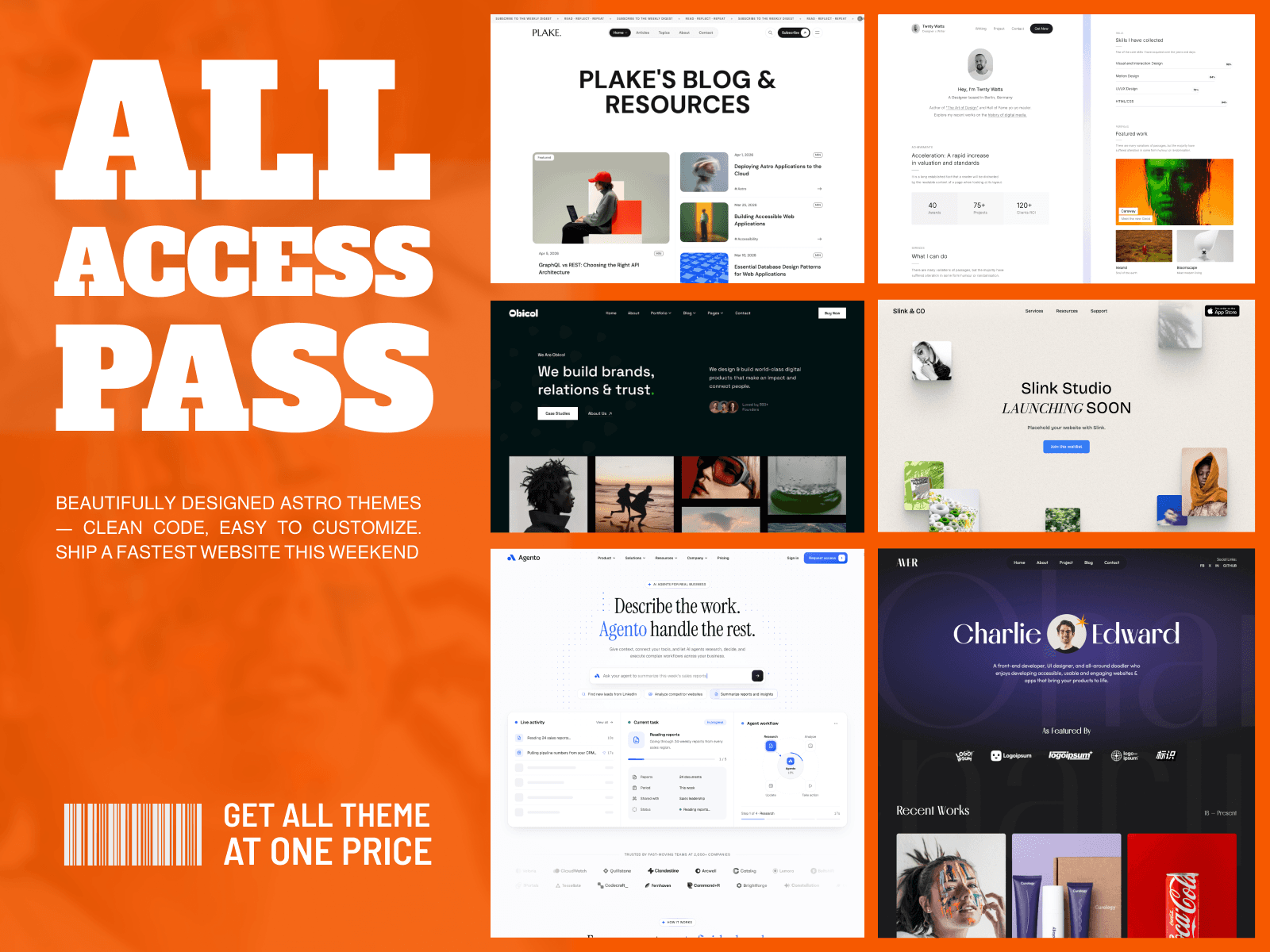 All Access Pass — every Platoltheme theme, one price