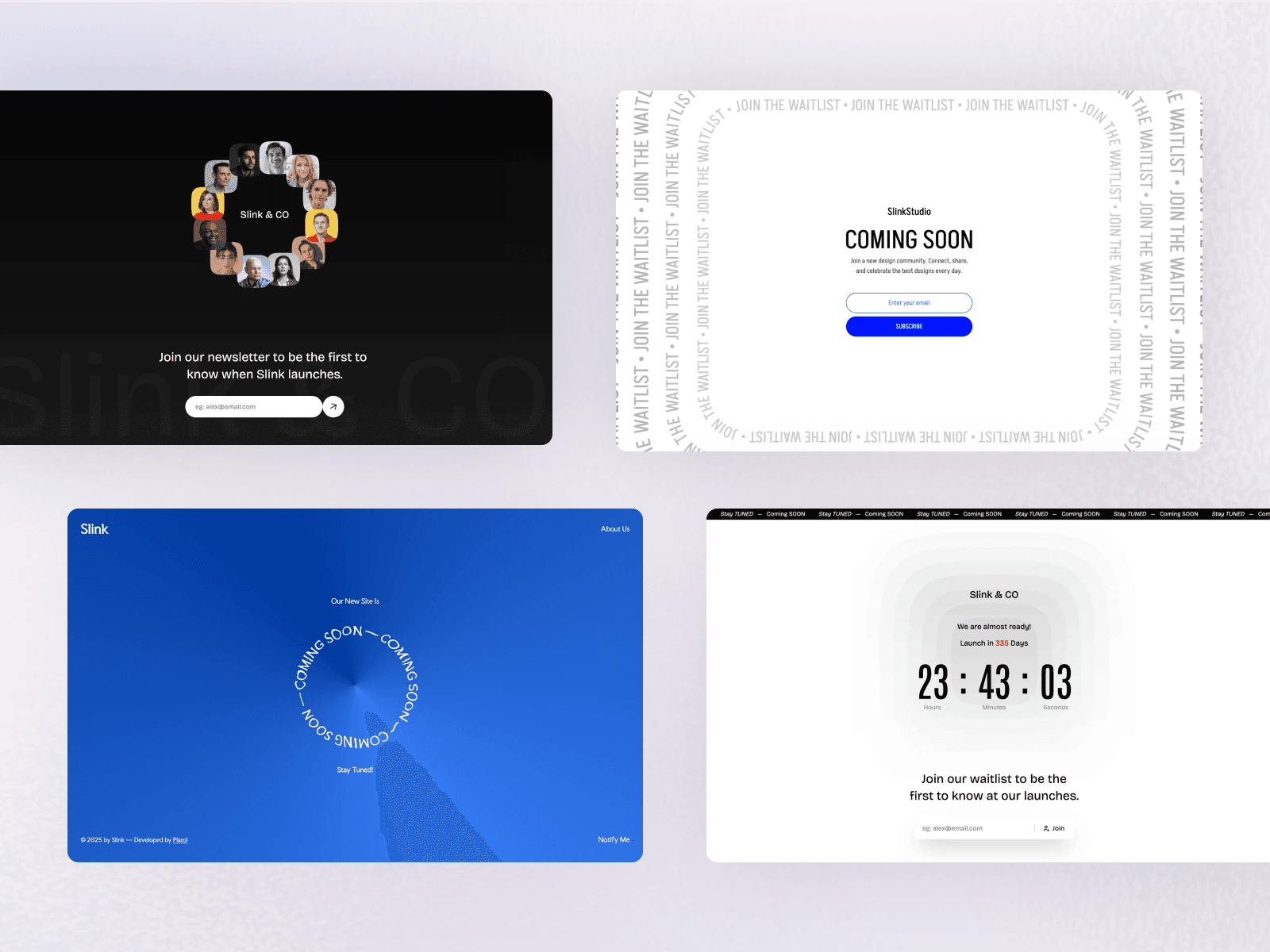 Slink — Astro Coming Soon theme preview